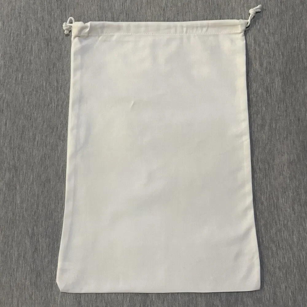 Versace Designer Dust Bag White Medium 18x12 Drawstring Storage Cover Fashion